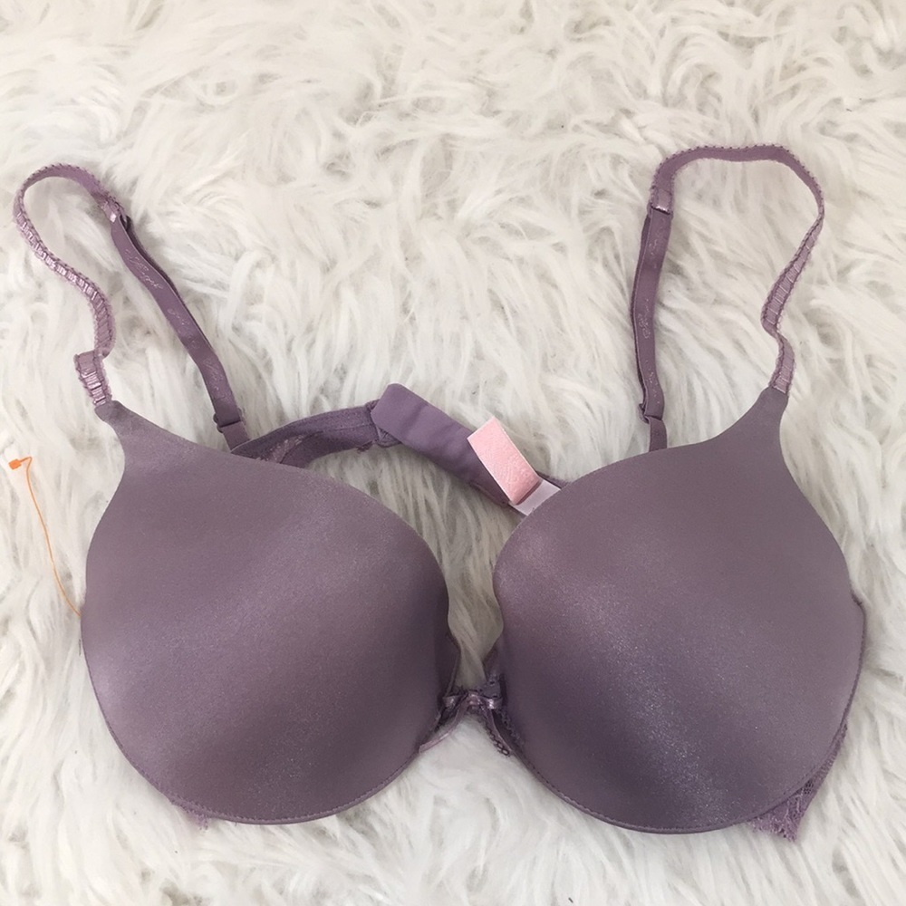 VICTORIA’S SECRET Angels Lined Bra Lace Back 34C